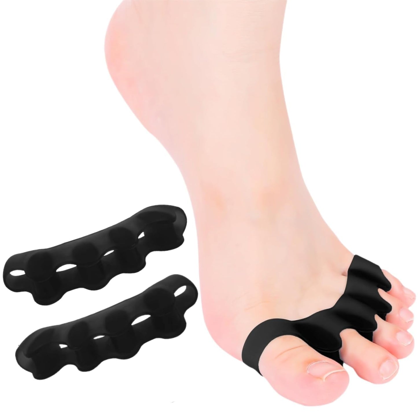 sundpik 2PCS Toe Spacers for Women and Men, Toe Separators for Pedicure, Bunion Corrector, Hammer Toe Straightener, Plantar Fasciitis, Toe Spreaders Beauty and Personal Care sundpik Default Title
