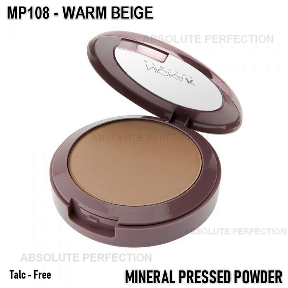 NICKA K New York Mineral Pressed Powder 0.35oz, MP108 Warm Beige