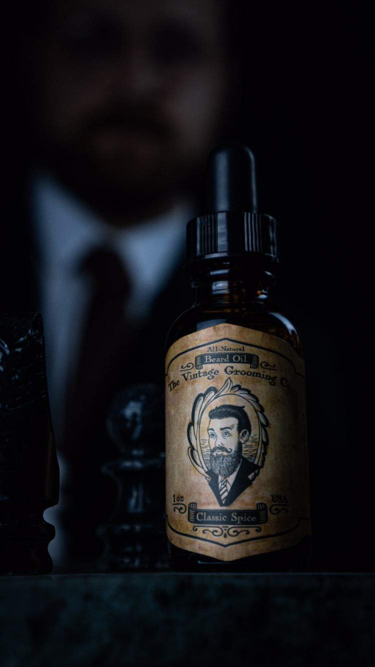 THE VINTAGE GROOMING CO. Classic Spice Beard Oil (1oz) All-Natural