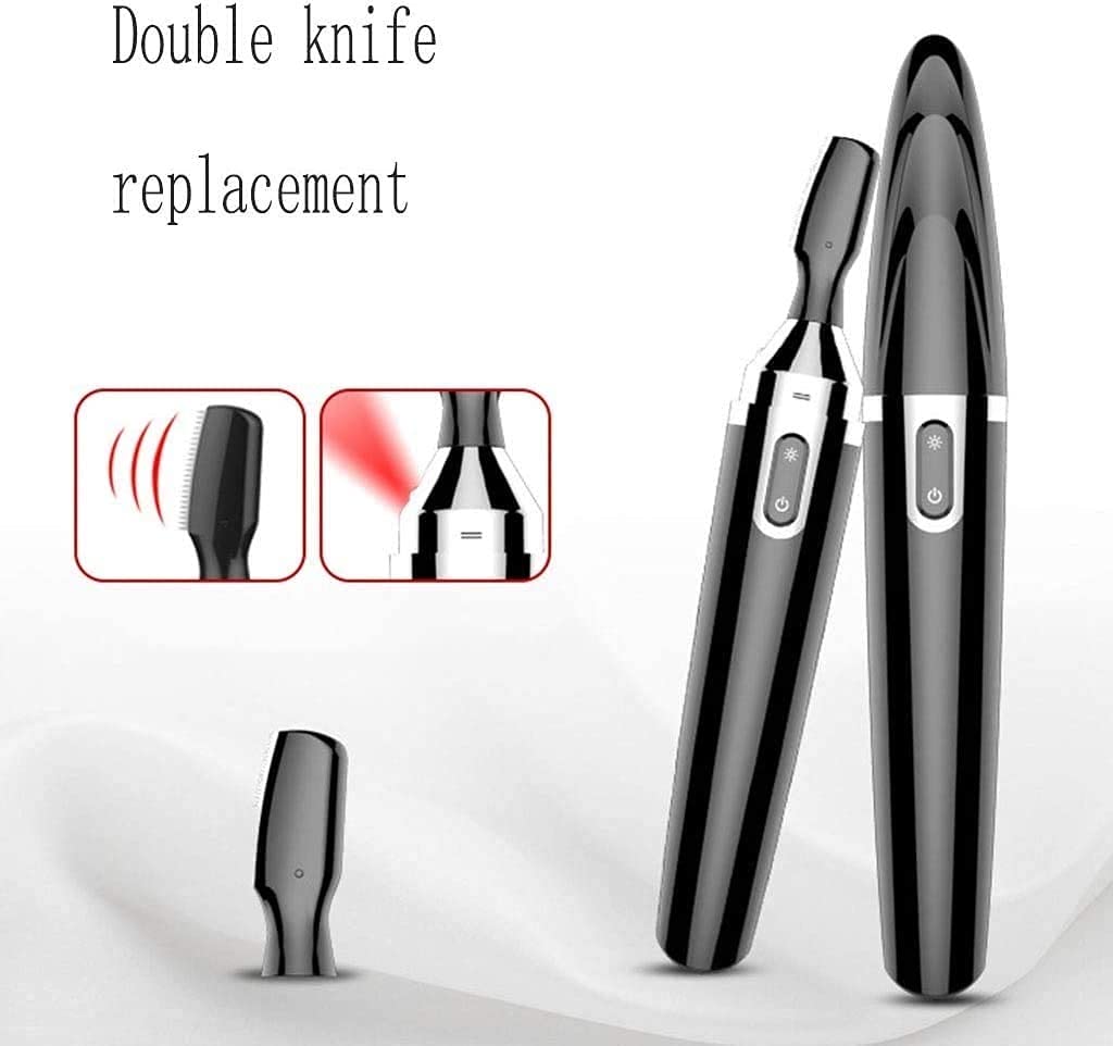 DABEDE Eyebrow Trimmer, Eyebrow Razor for Women and Men, Painless Instant Hair Removal, Great for Eyebrows, Face Hair (Color : White) Beauty and Personal Care DABEDE