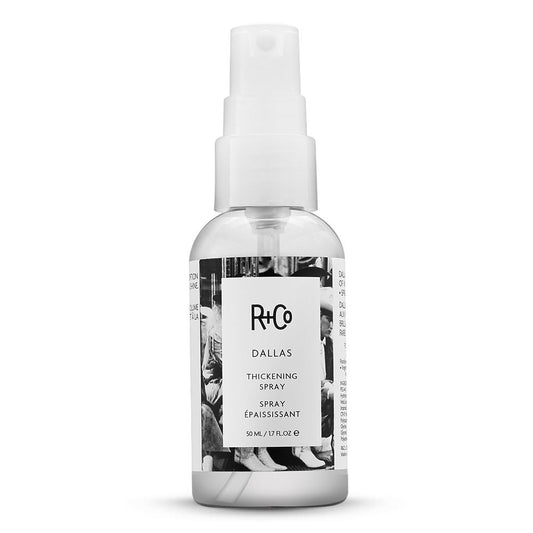 R+Co Dallas Thickening Spray Travel | Blow Out Spray For Volume + Body + Shine | Vegan + Cruelty-Free | 1.7 Oz