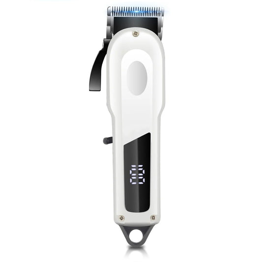 GLESVOWIO Electric Hair Trimmer Professional Salon High Power Hair Clippers with 4 Combs Home Use Beard Razor Pusher USB Charging 7000RPM Beauty and Personal Care GLESVOWIO