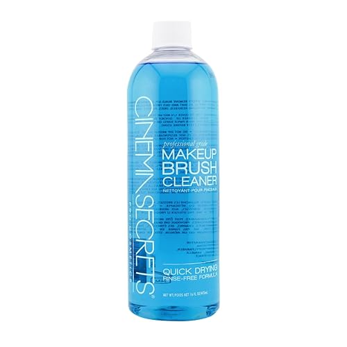 Cinema Secrets Original Blue Vanilla Makeup Brush Cleaner Solution - Professional Cleanser for Makeup Brushes - Quick-Drying, Rinse-Free Formula