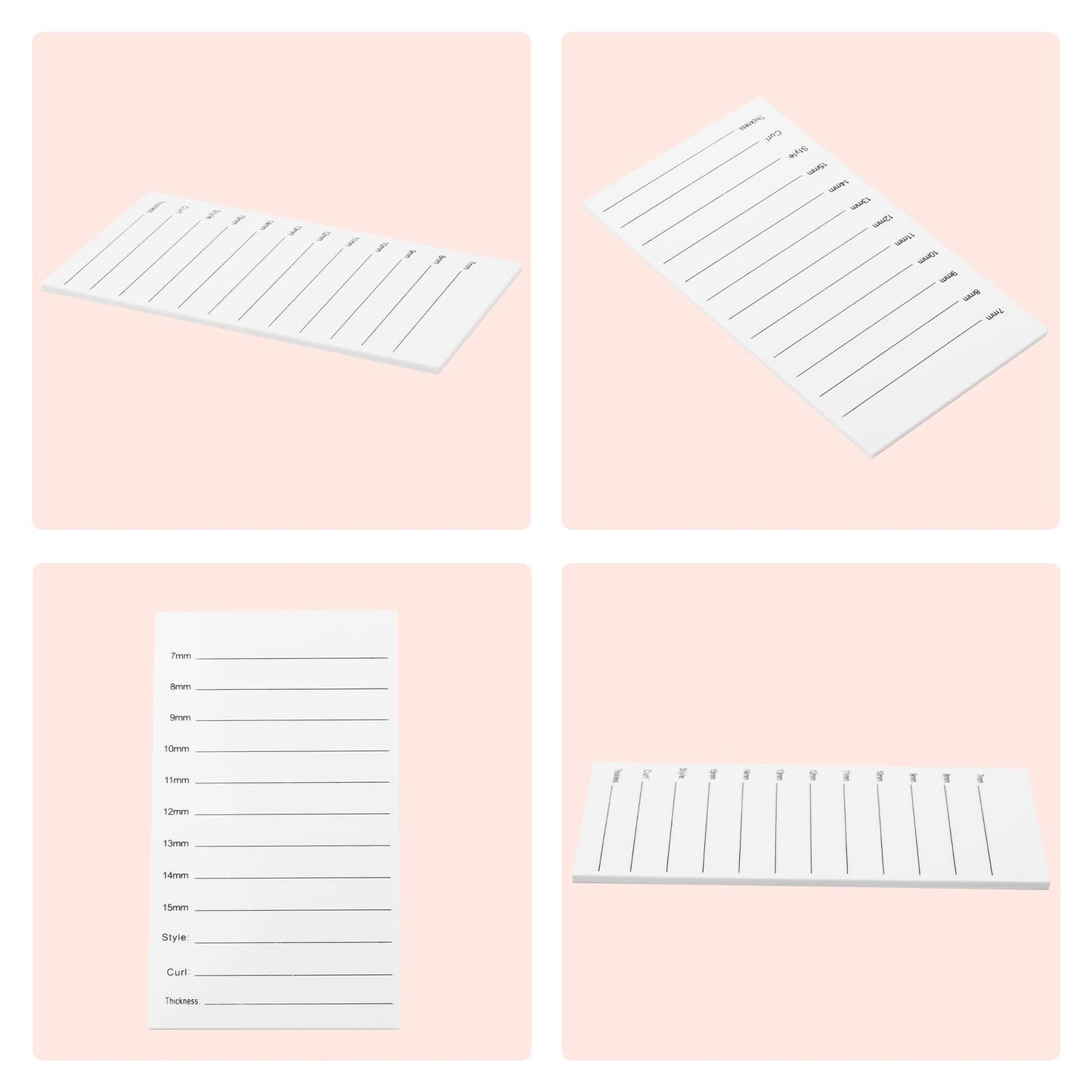 2 Pcs Lash Holder for Eyelash Extensions Acrylic Disposable Lash Hand Pallet Lash Tile for Extensions By FADLASH