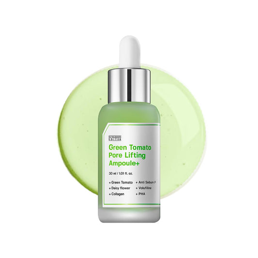 SUNGBOON EDITOR Green Tomato Pore Lifting Ampoule | Pore Minimizer Serum with Niacinamide & Green Tomato Extract | Hydrating & Firming Care