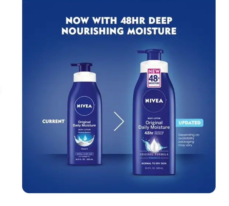 Nivea Original Daily Moisture Body Lotion 16.9 oz (Pack of 10)