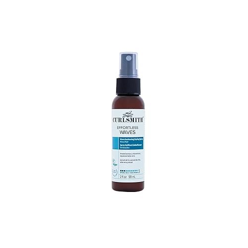 CURLSMITH - Effortless Waves Styling Spray, Lightweight and Moisturising, Reduce Frizz, Natural Look, For Wavy and Curly Hair, Vegan (59ml/2 fl oz)