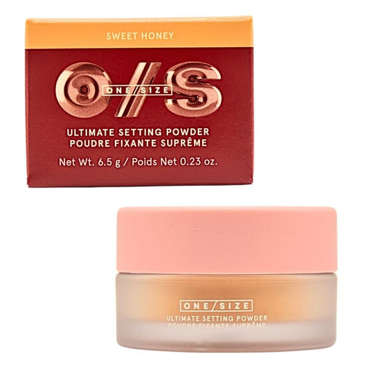 One/Size Mini Ultimate Loose Setting Powder - Sweet Honey (medium to deep skin tones) - 0.23 oz / 6.5 g