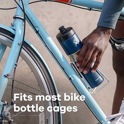 Hydro Flask 20 oz Wide Mouth Sport Cap Stainless Steel Reusable Water Bottle Indigo - Vacuum Insulated, Dishwasher Safe, BPA-Free, Non-Toxic