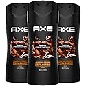 AXE Men's Body Wash, Dark Temptation, 3-Pack, 12H Refreshing Chocolate Scent, 16 Fl Oz Ea