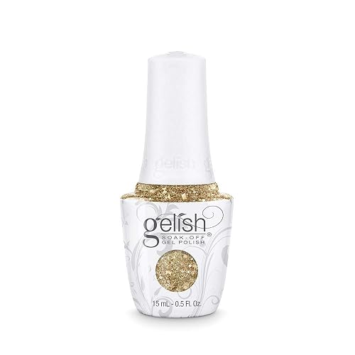 Gelish TPO-Free Soak-Off Gel Nail Polish: All That Glitters Is Gold, 15mL Beauty & Personal Care Gelish