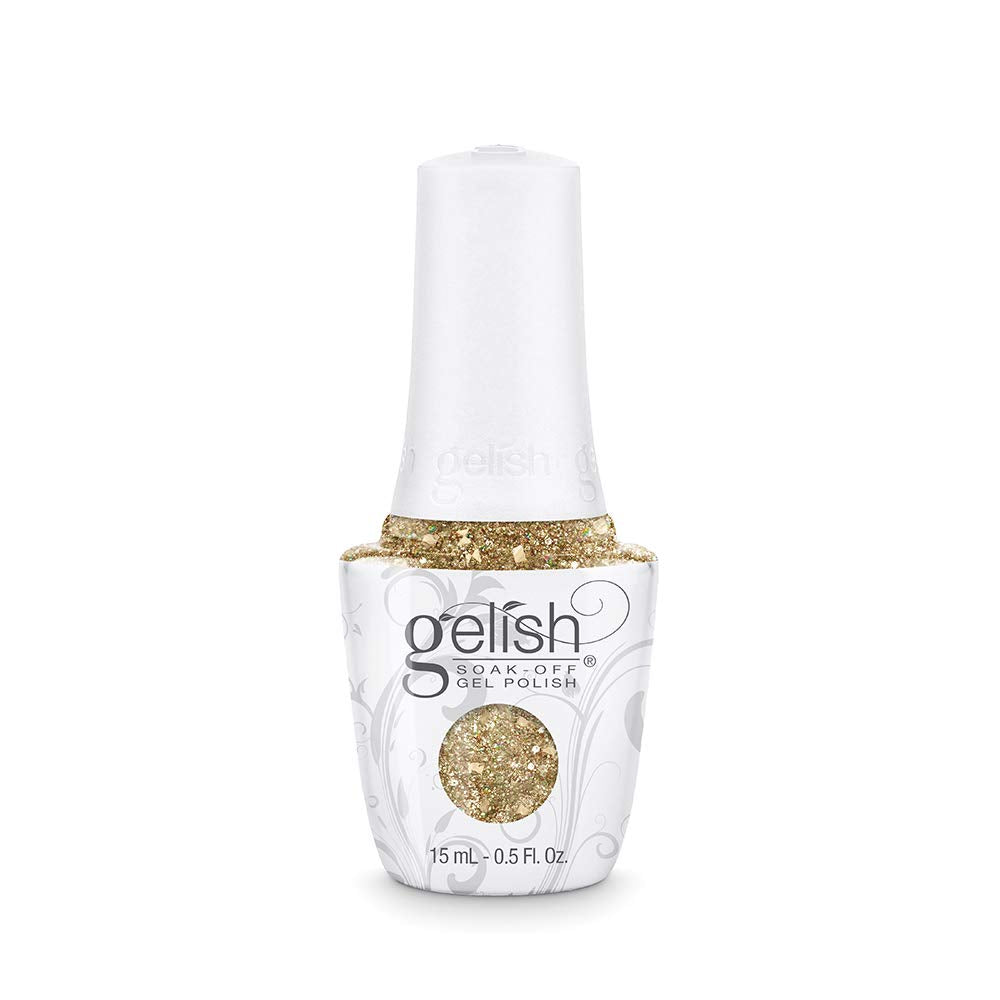 Gelish TPO-Free Soak-Off Gel Nail Polish: All That Glitters Is Gold, 15mL Beauty & Personal Care Gelish