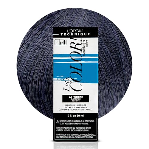 L'Oréal Technique Let's Color! Conditioning Gelee Permanent Hair Color - High Impact Multi-Dimensional Liquid Haircolor, Conditioning Formula, Smooth