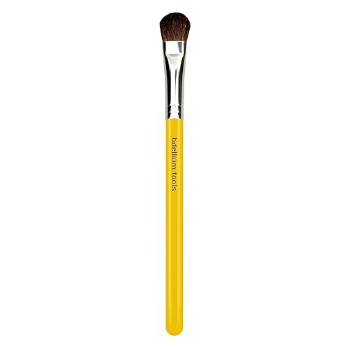 Bdellium Tools Professional Makeup Brush - Studio Series 778 Large Shadow - With Mix of Soft Synthetic & Natural Fibers, For Applying Shadow (Yellow