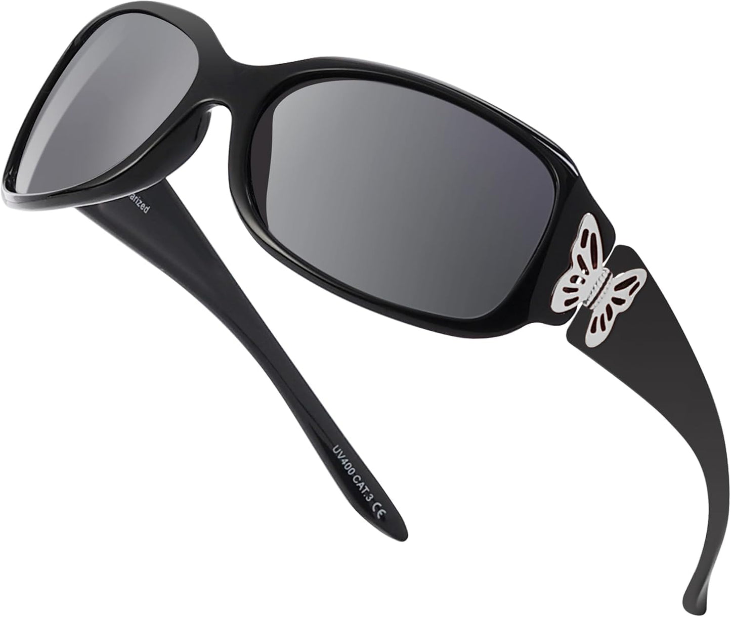 Hornz Polarized Sunglasses for Women - Premium Trendy Butterfly Sunglasses - HZ Series Mariposa Designer Fashion Sunglasses