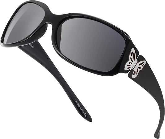 Hornz Polarized Sunglasses for Women - Premium Trendy Butterfly Sunglasses - HZ Series Mariposa Designer Fashion Sunglasses