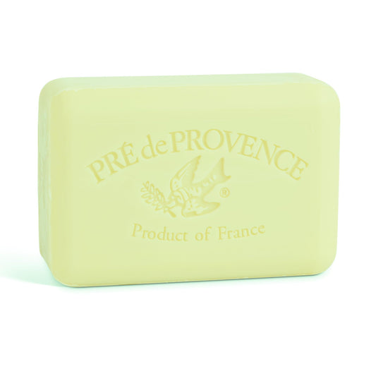 Pre de Provence Artisanal Soap Bar, Enriched with Organic Shea Butter, Natural French Skincare, Quad Milled for Rich Smooth Lather, 8.8 Ounce, Linden