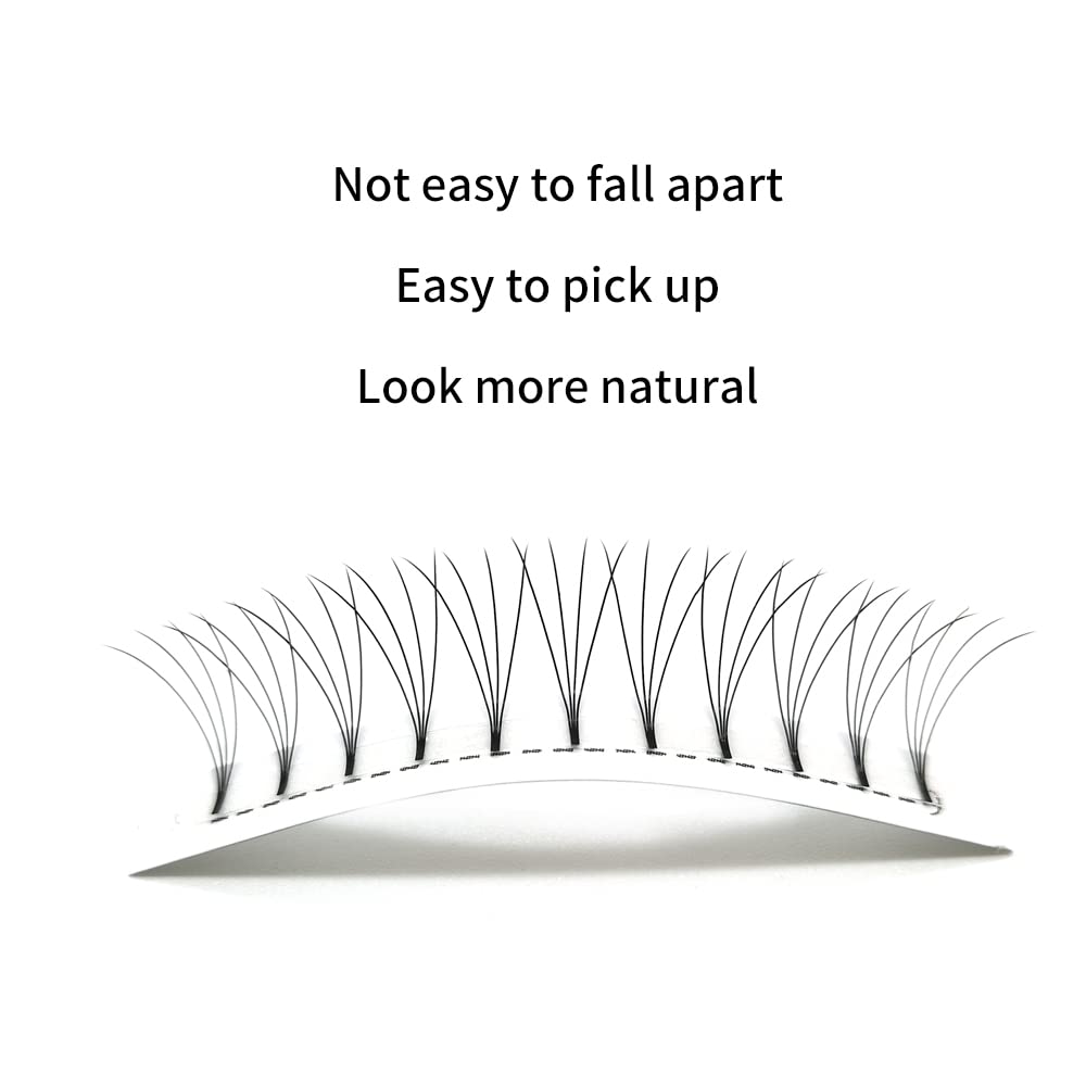 JINYANHUA Premade Eyelash Fans Extension 8-15mm Length 4d/5d/6d/7d/8d 0.07mm Short Stem Handmade Fans Premade Professional Eyelash Extensions Faux…