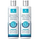 Roycederm Seborrheic Dermatitis & Psoriasis Shampoo for Dandruff - Helps Relieve Itching, Flaking & Scaling, Dry Itchy Scalp - 2 Pack