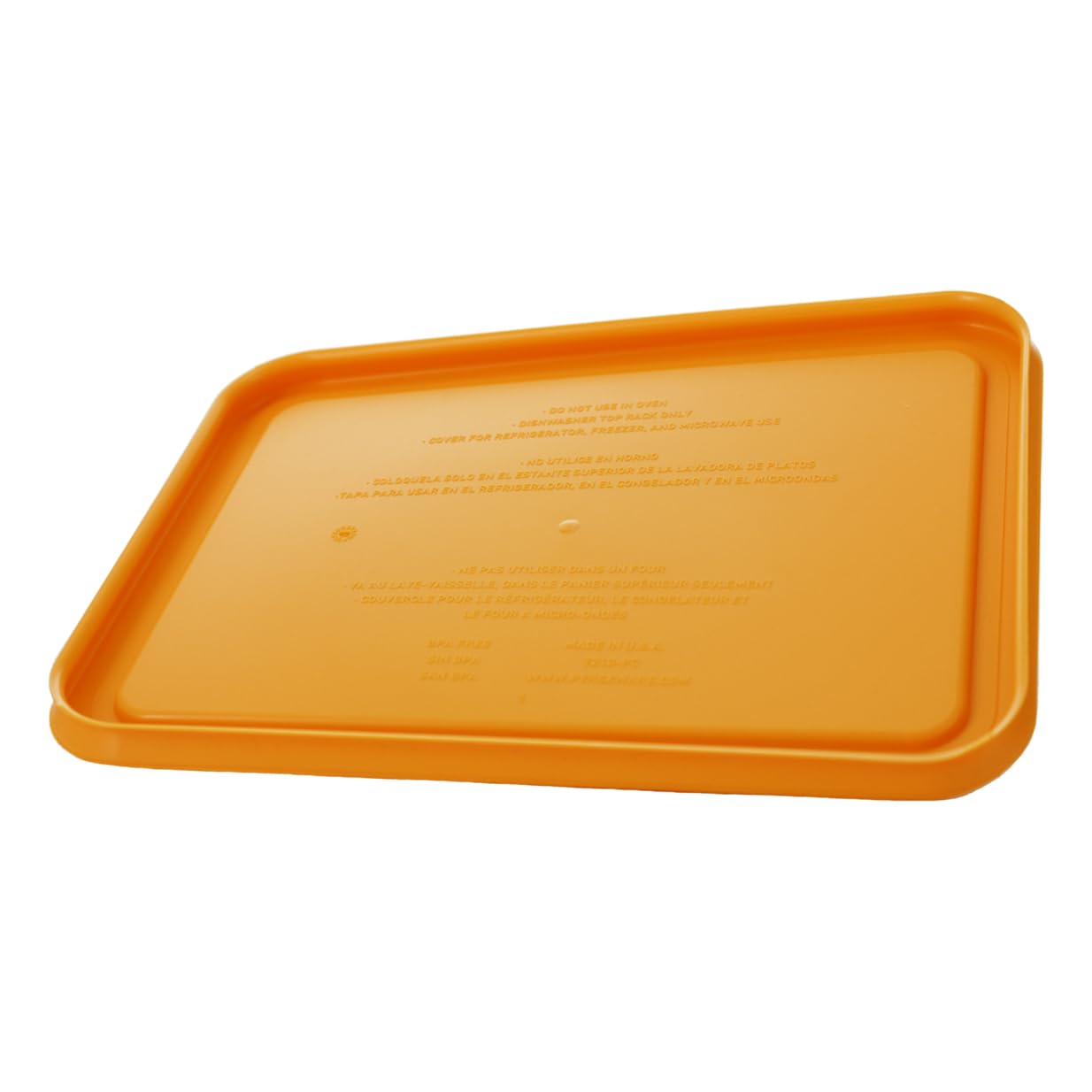 Pyrex 7210-PC 3-Cup Lemon Drop Yellow Food Storage Replacement Lid - Made in USA