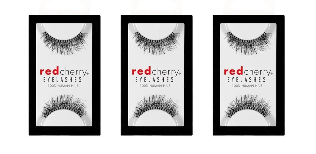 Red Cherry Eyelashes #213 (3 Pair Packs)