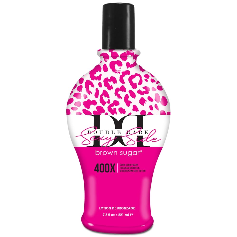 Brown Sugar Black Chocolate Raspberry Cream 400X Bronzer - Plateau-Busting Tanning Lotion with Max Silicones & Delicious Raspberry Scent, 7.5oz