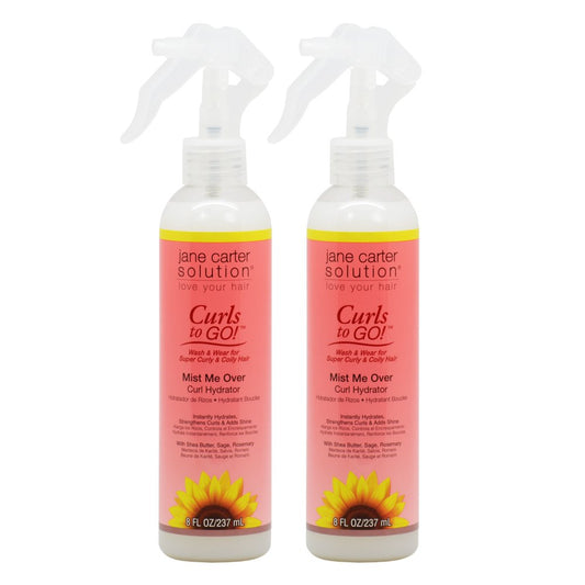 Jane Carter Curls to Go Mist Me Over Curl Hydrator 8oz / 237ml"Pack of 2"