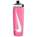 Nike Refuel Bottle 24 oz Sports Bottle, BPA-Free, Airtight (Pink/White/Black)