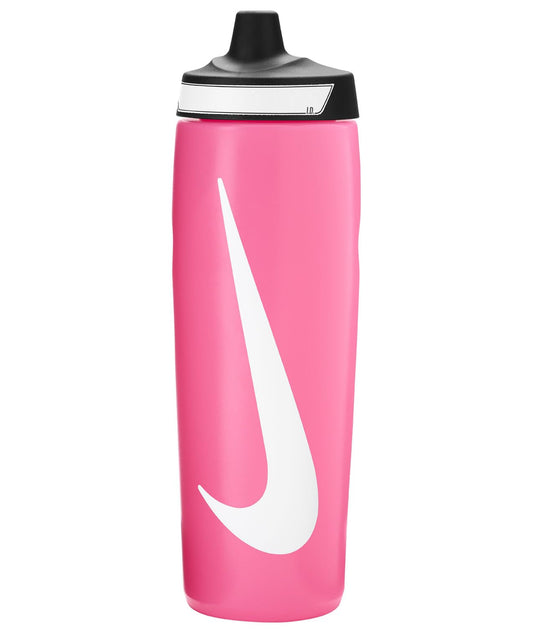 Nike Refuel Bottle 24 oz Sports Bottle, BPA-Free, Airtight (Pink/White/Black)