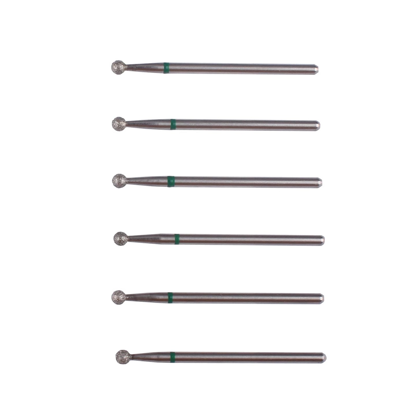 MZCMSL 6pcs Ball Head Cuticle Nail Drill Bits for Nail Prep,3/32 Shank Electric Nail Tool (?3.0mm)