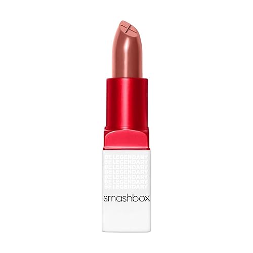 Smashbox Be Legendary Prime & Plush Lipstick | Creamy, Peptide-Infused, Lipstick with Primer for Smooth Color & Moisture Boosting Ceramides, 0.11