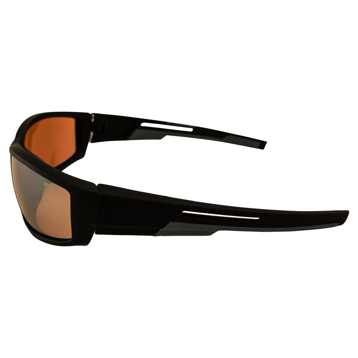 Maxx Zulu Sport Golf Motorcycle Riding Sunglasses Black with HighDefinition Amber Lens