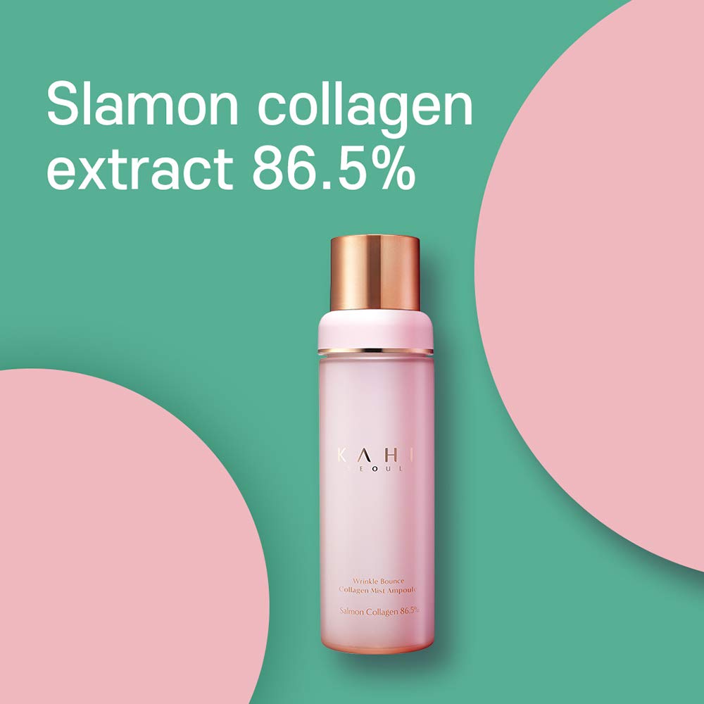 KAHI SEOUL Wrinkle Collagen Moisturizing Mist, 86.5% Salmon Collagen 100ml