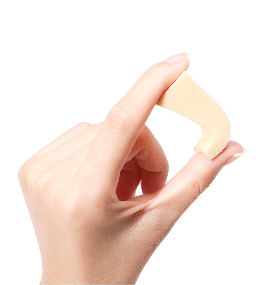 OWLFAVO 48pcs Makeup Cosmetic Wedges Sponges Triangle Latex Free Disposable Beauty Foam Powder Blender Applicator Facial Puffs for Flawless