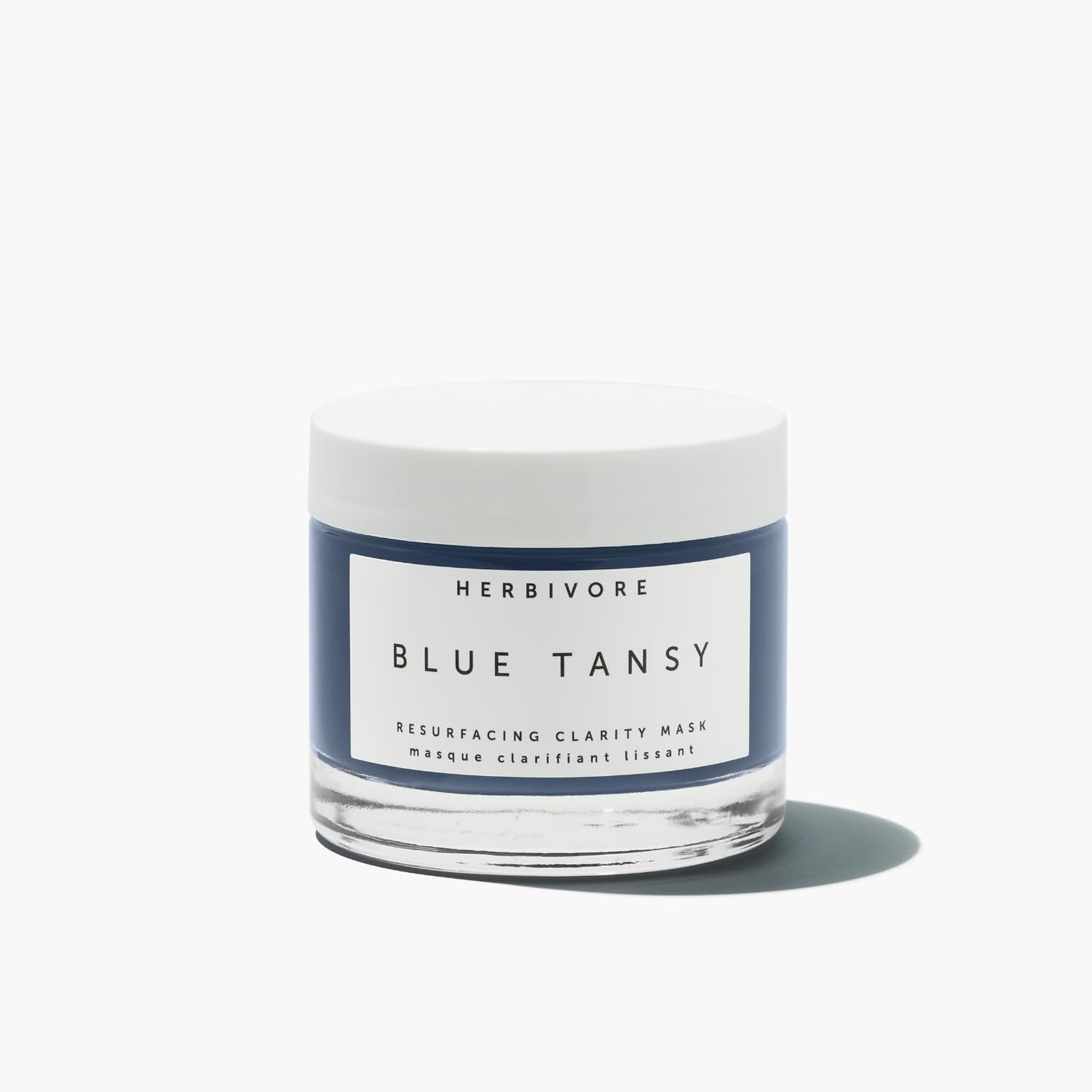 HERBIVORE Blue Tansy Resurfacing Clarity Mask | Acne Clarifying Face Mask Reduces Redness & Refines Pores | for Oily Skin, Vegan, 60 mL / 2.02 oz