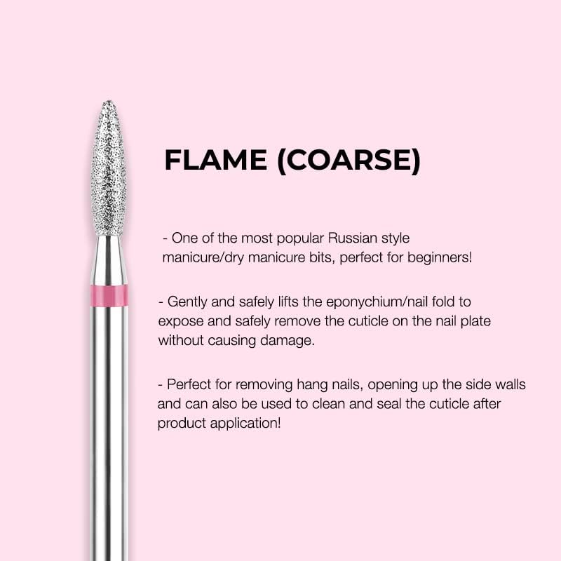 Kiara Sky Cuticle Bit Bundle - 6 Piece Set | Diamond Cuticle Drill Bits