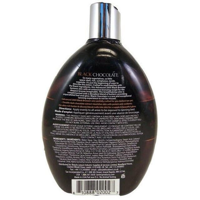 Black Chocolate 200x Black Bronzer Indoor Tanning Bed Lotion By Tan Inc.