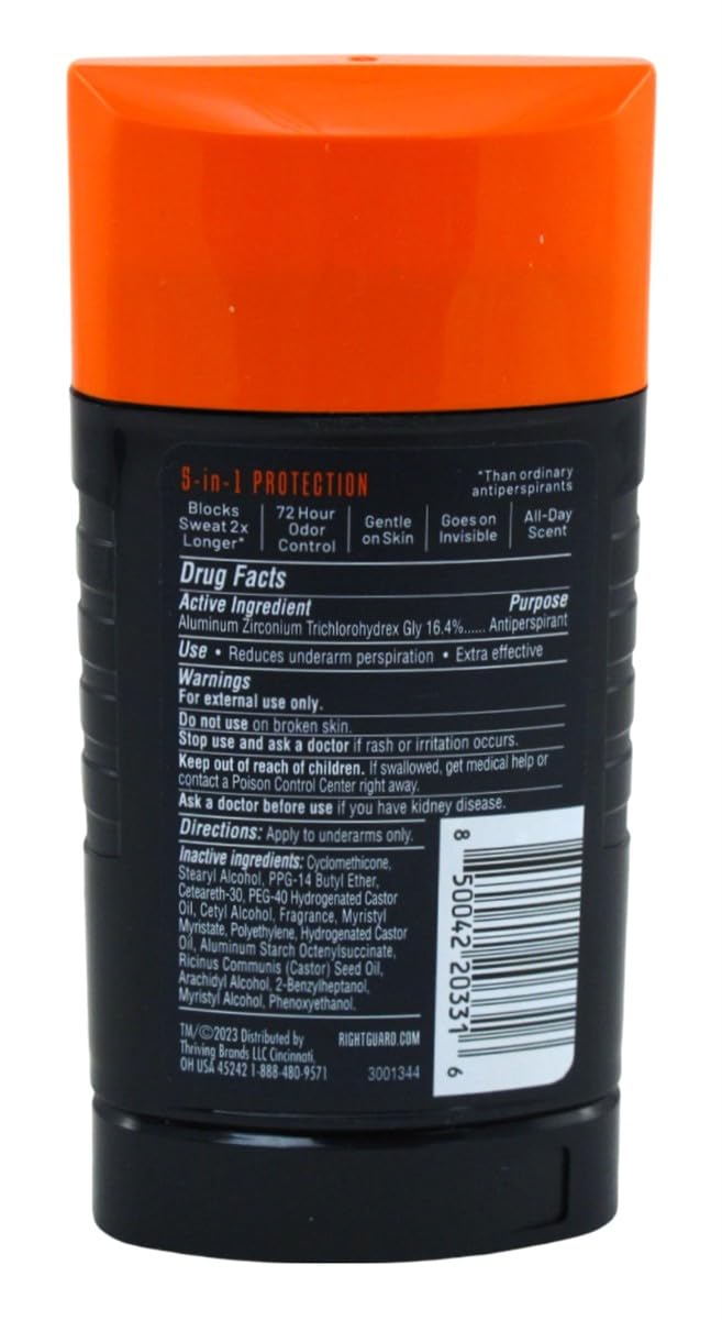Right Guard Xtreme Defense Arctic Refresh Solid 2.6 Ounce Men (Pack of 2) Beauty and Personal Care Right Guard