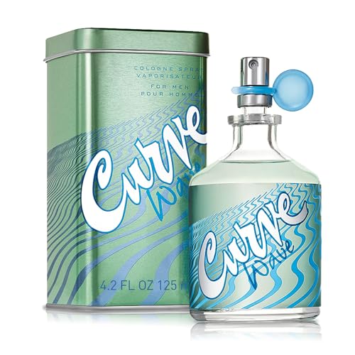 Curve Wave Men's Cologne Fragrance Spray, Gift for Him, Casual Day or Night Scent, 4.2 fl oz
