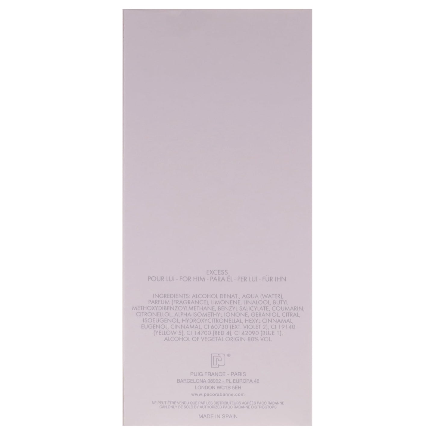 Paco Rabanne XS by Paco Rabanne, 3.4 oz EDT Spray for Men
