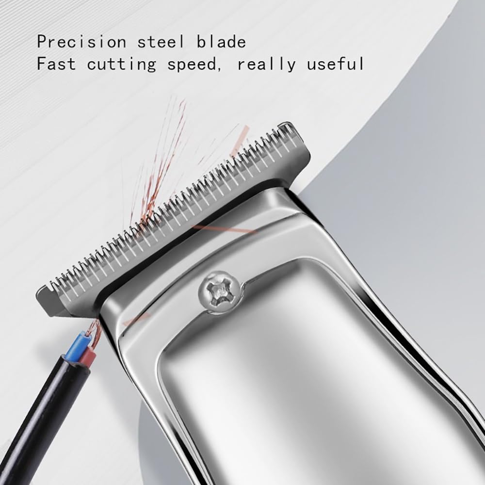 GLESVOWIO Hair Clippers for Men Hair Clipper Beard Trimmer Low Noise Strong Power Men's Barber Machine Fine Steel Cutter Head USB(Gold) Beauty and Personal Care GLESVOWIO