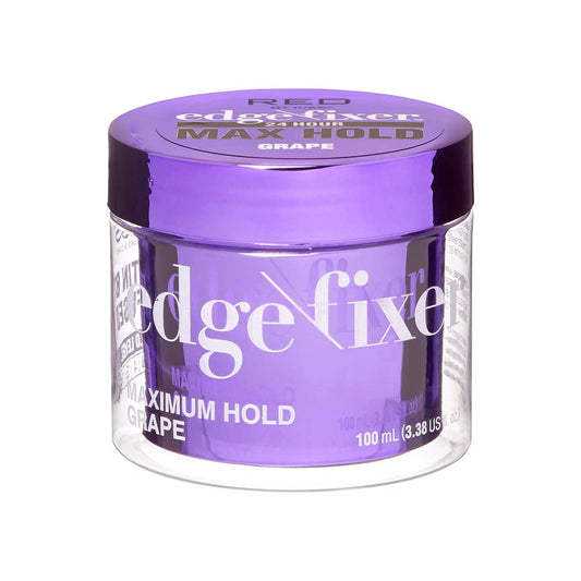 RED by Kiss Edge Fixer Hair Shine Gel, 24 Hour Max Hold, Non-Flaking, Biotin B7 Infused, Natural Styling, Professional Edge Control Wax, Perfect