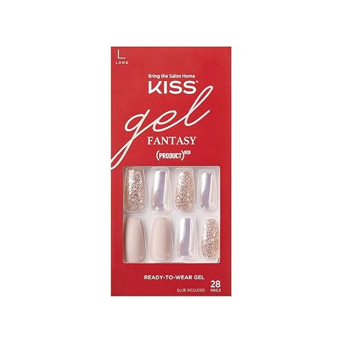 KISS Gel Fantasy Ready-to-Wear Nails, (PRODUCT) RED - Give Beauty & Personal Care KISS