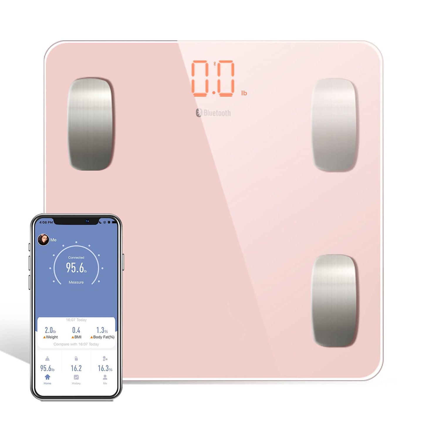 Uten Smart Scale for Body Weight, Digital Bathroom Weighing Wireless Scales with Body Fat and Water Weight for People, Bluetooth BMI Electronic Body…