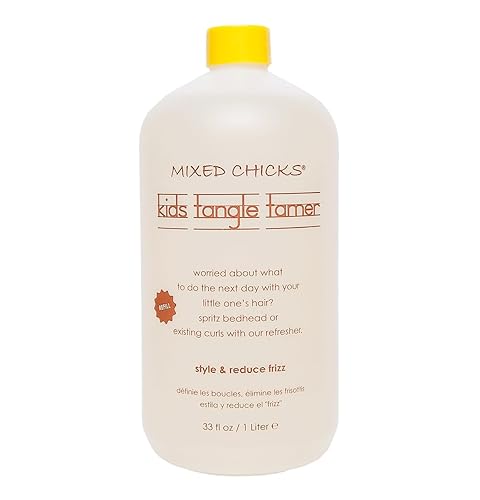 Mixed Chicks Kids Tangle Tamer - Light and Moisturizing Styling Formula for Frizz-free Curls, 33 fl.oz.