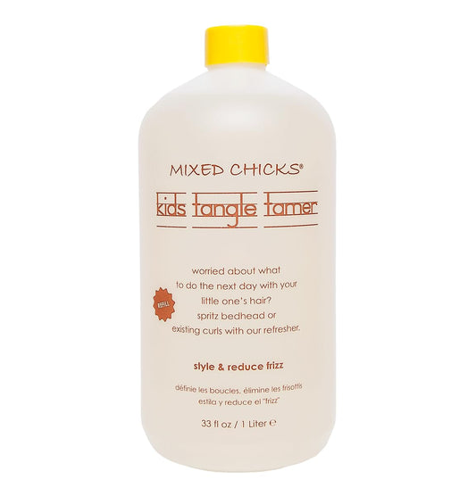 Mixed Chicks Kids Tangle Tamer - Light and Moisturizing Styling Formula for Frizz-free Curls, 33 fl.oz.