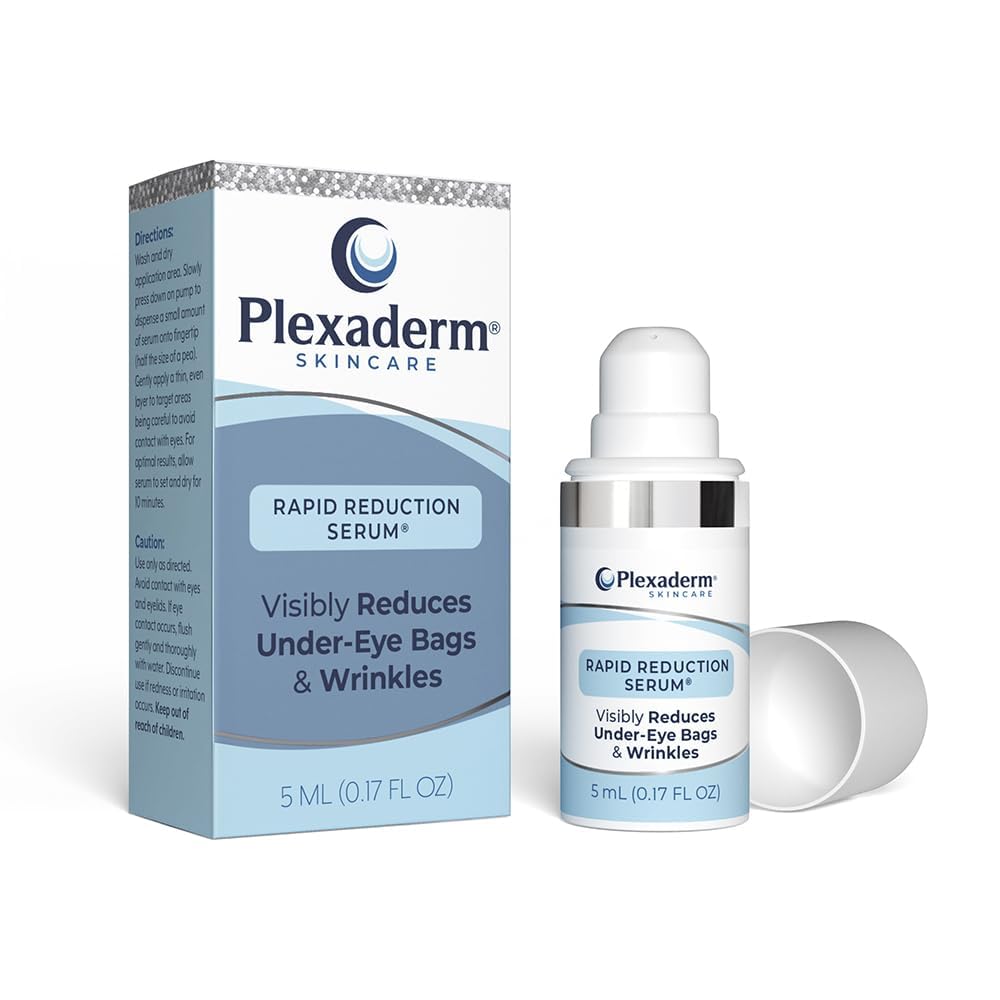 Plexaderm Rapid Reduction Eye Serum - Visibly Reduces Under-Eye Bags, Wrinkles, Dark Circles, Fine Lines & Crow's Feet Instantly, Anti Aging Wrinkle