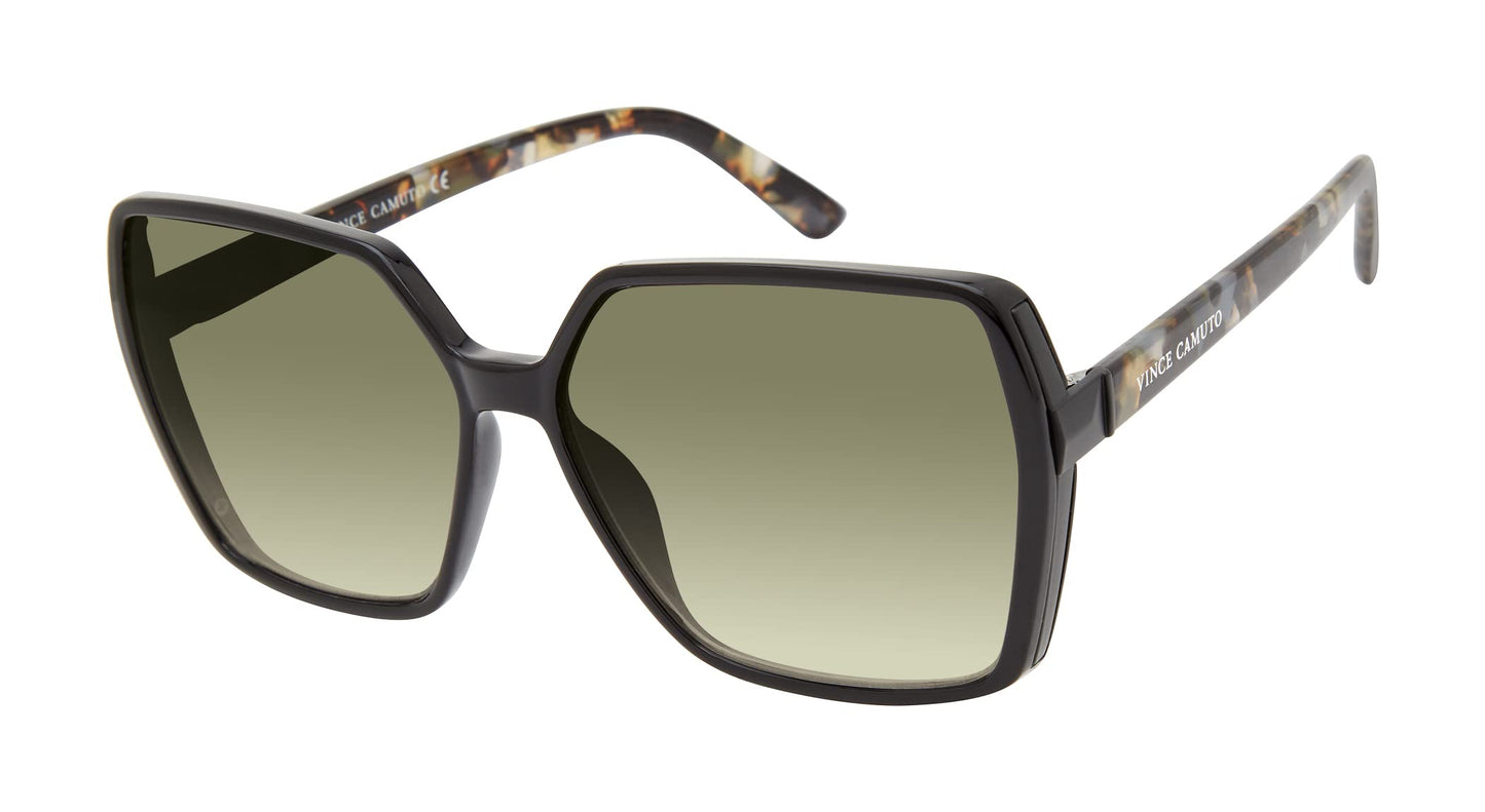 Vince Camuto VC941 Oversized Geometric 100% UV Protective Women's Hexagonal Sunglasses. Luxe Gifts for Her, 59 mm