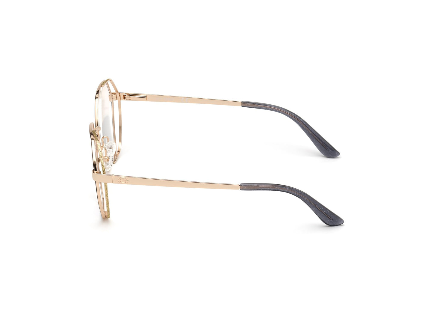 GUESS Women's 0 Sunglasses, Pale gold, 56