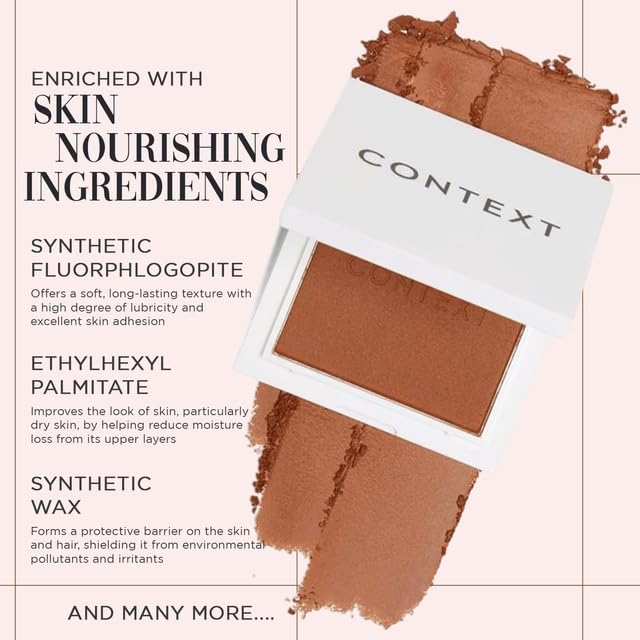 Context Skin Matte Bronzer Powder for Face - Vegan & Cruelty Free Bronzer Makeup, Long Lasting Buildable Coverage & Sun Kissed Matte Finish, Blendable